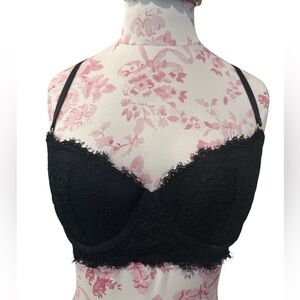 Aerie Elegant Black Lace Bra